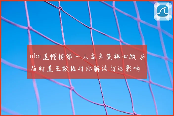 nba盖帽榜第一人高光集锦回顾 历届封盖王数据对比解读打法影响