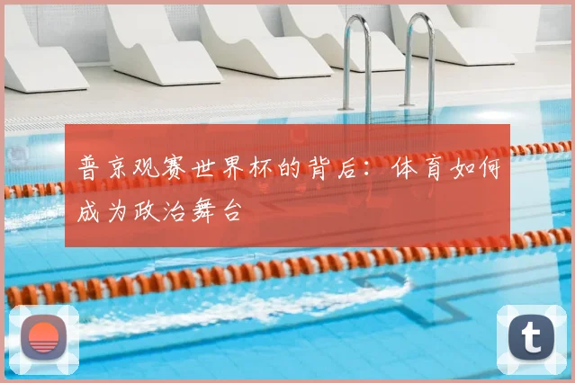 普京观赛世界杯的背后:体育如何成为政治舞台